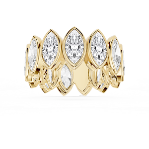 Tess Marquise Lab Grown Diamond Bezel Eternity Band
