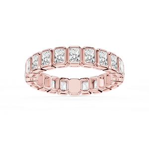 Tess Radiant Lab Grown Diamond Bezel Eternity Band