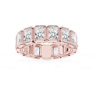 Tess Radiant Lab Grown Diamond Bezel Eternity Band