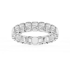 Tess Radiant Lab Grown Diamond Bezel Eternity Band