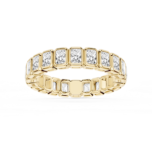 Tess Radiant Lab Grown Diamond Bezel Eternity Band