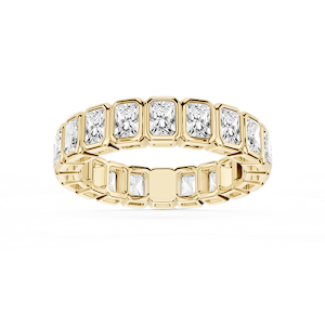 Tess Radiant Lab Grown Diamond Bezel Eternity Band