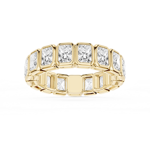 Tess Radiant Lab Grown Diamond Bezel Eternity Band