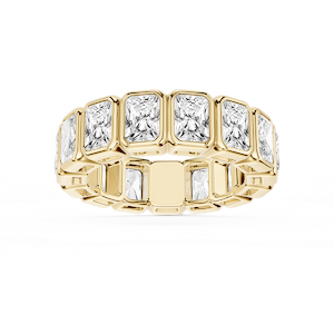 Tess Radiant Lab Grown Diamond Bezel Eternity Band