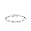 Eloise 1/6 ctw Baguette Lab Grown Diamond Three Stone Stackable Band