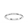 Billie 1/8 ctw Wedding Band Lab Grown Diamond Three Stone Stackable Band