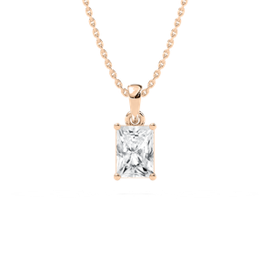 Timeless Radiant Solitaire Pendant
