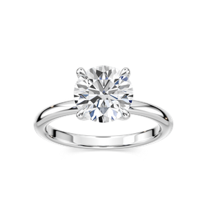 Traditional Solitaire Engagement Ring with 1.06ct in 14K White Gold