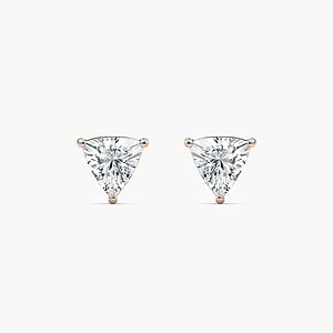 2/5 ctw Trillion Lab Grown Diamond Stud Earrings