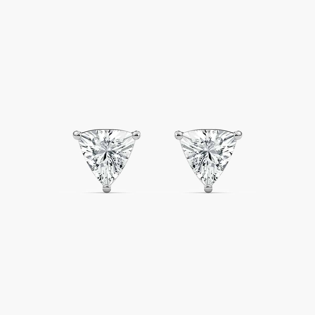 2/5 ctw Trillion Lab Grown Diamond Stud Earrings