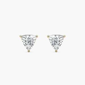 2/5 ctw Trillion Lab Grown Diamond Stud Earrings