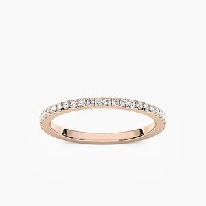 Liv 1/5 ctw Round Lab Grown Diamond Pave Wedding Band