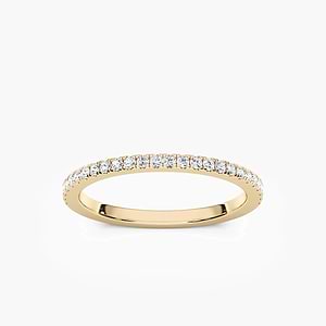 Liv 1/5 ctw Round Lab Grown Diamond Pave Wedding Band