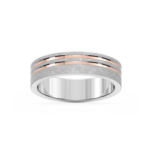 Vale 6.00mm Double Grooves Plain Metal Band