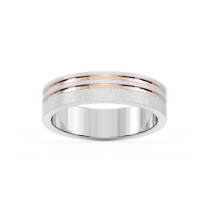 Vale 6.00mm Double Grooves Plain Metal Band