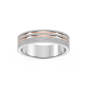 Vale 6.00mm Double Grooves Plain Metal Band