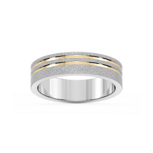 Vale 6.00mm Double Grooves Plain Metal Band