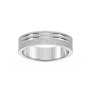 Vale 6.00mm Double Grooves Plain Metal Band