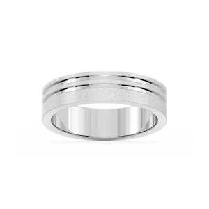 Vale 6.00mm Double Grooves Plain Metal Band