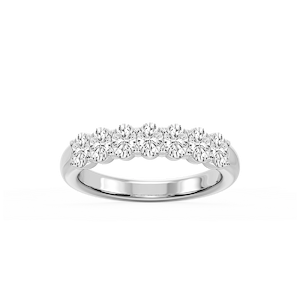 Valerie Oval Lab Grown Diamond 7-Stone V-Prong Anniversary Band