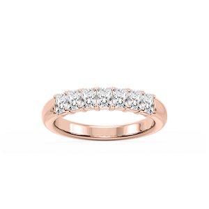 Valerie Radiant Lab Grown Diamond 7-Stone V-Prong Anniversary Band