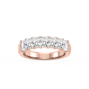 Valerie Radiant Lab Grown Diamond 7-Stone V-Prong Anniversary Band