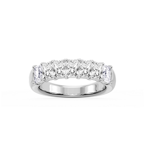 Valerie Radiant Lab Grown Diamond 7-Stone V-Prong Anniversary Band