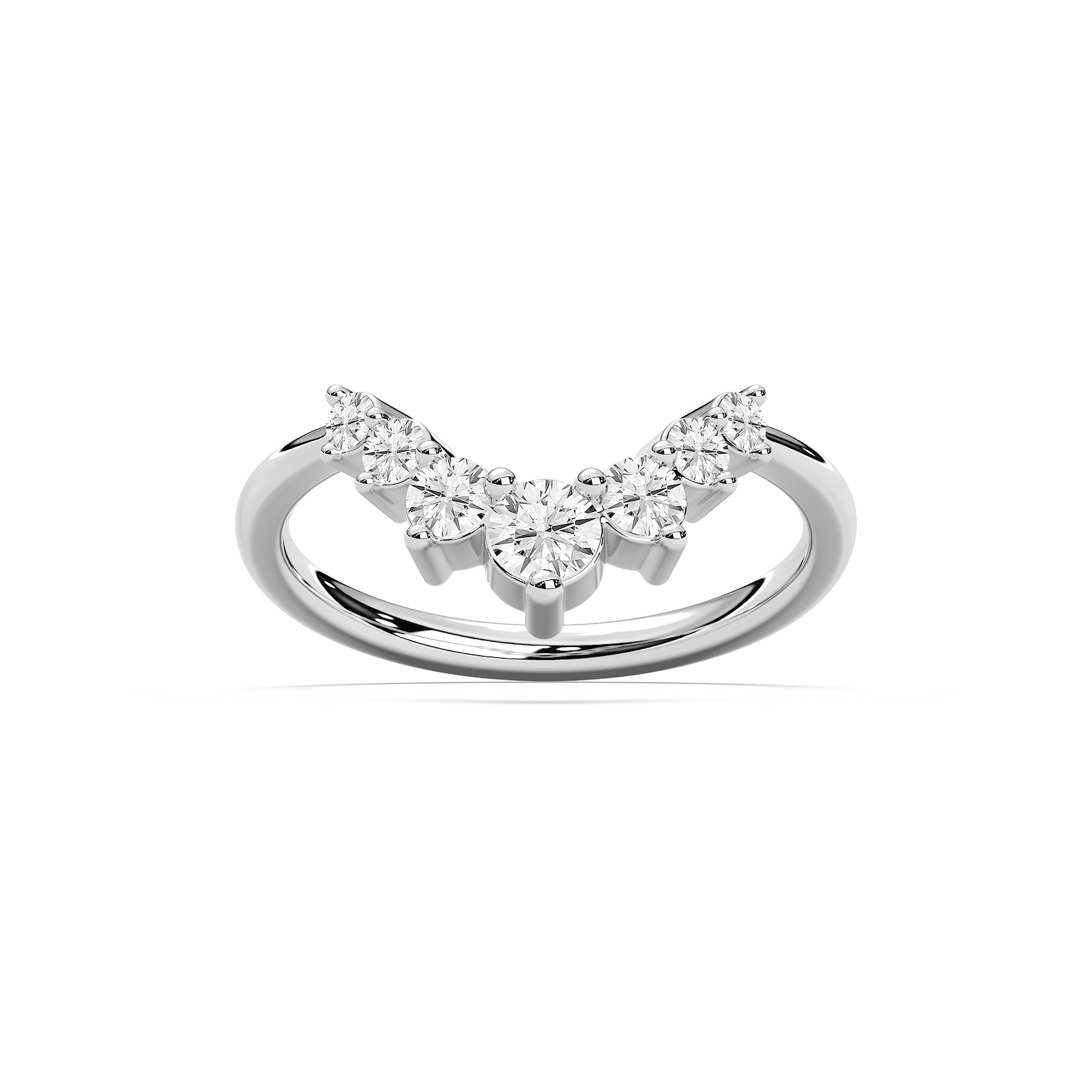 Vega Wedding Band in Rose Gold