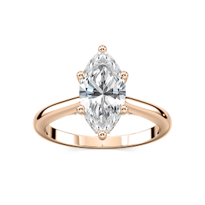 Vivian Marquise Lab Grown Diamond Arch Hidden Halo Engagement Ring