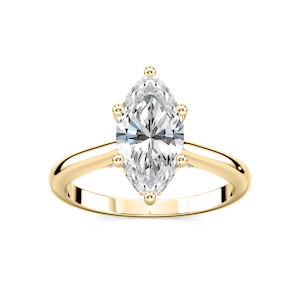 Vivian Marquise Lab Grown Diamond Arch Hidden Halo Engagement Ring