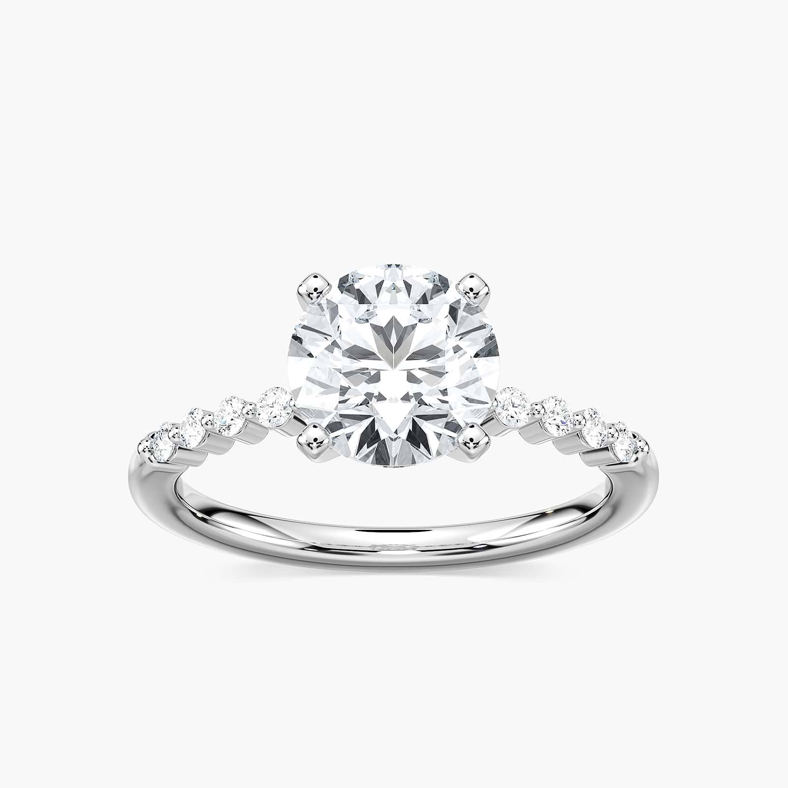 Willow Engagement Ring with 2ctw in 18K White Gold