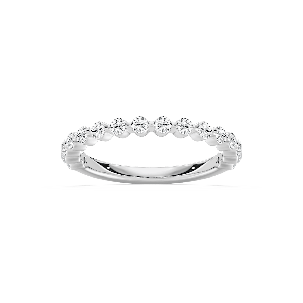 Willow Grand 1/2 ctw Round Lab Grown Diamond Shared Prong Wedding Band