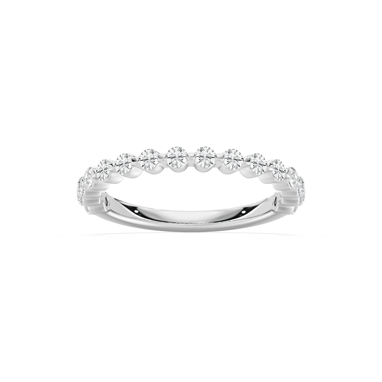 Willow Grand 1/2 ctw Round Lab Grown Diamond Shared Prong Wedding Band