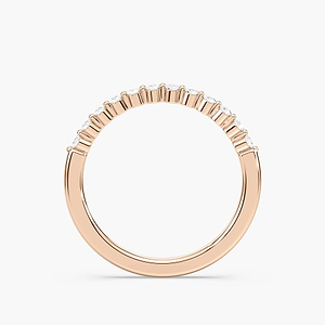 Willow 1/5 ctw Round Lab Grown Diamond Shared Prong Stackable Band