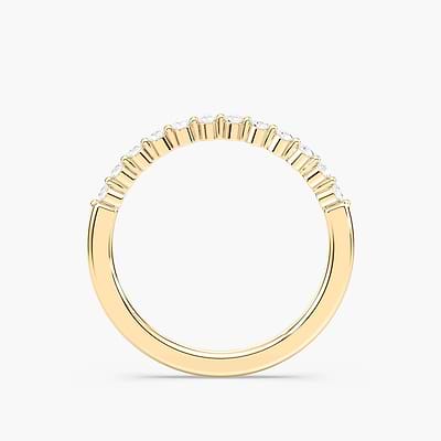 Willow 1/5 ctw Round Lab Grown Diamond Shared Prong Stackable Band
