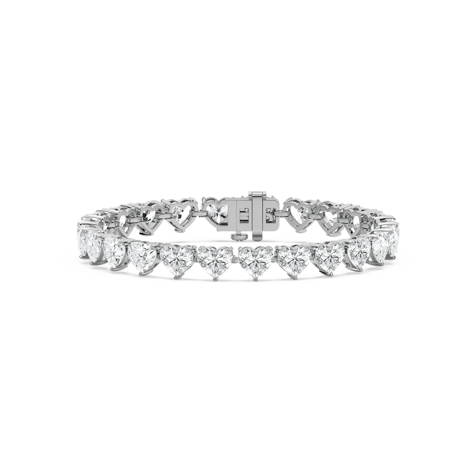 Winsor Heart Tennis Bracelet IN 14k Rose Gold