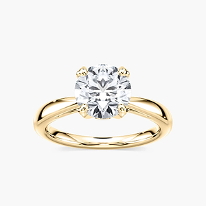 Gwenyth Lab Grown Diamond Four Prong Side Stone Engagement Ring