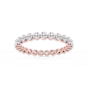 Zora Round Lab Grown Diamond Single Shared Prong Eternity Band