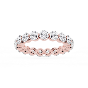 Zora Round Lab Grown Diamond Single Shared Prong Eternity Band