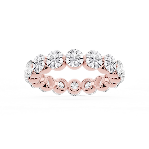 Zora Round Lab Grown Diamond Single Shared Prong Eternity Band