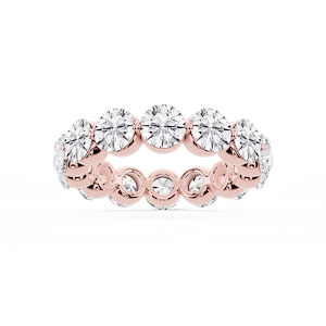 Zora Round Lab Grown Diamond Single Shared Prong Eternity Band