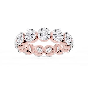 Zora Round Lab Grown Diamond Single Shared Prong Eternity Band
