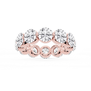 Zora Round Lab Grown Diamond Single Shared Prong Eternity Band