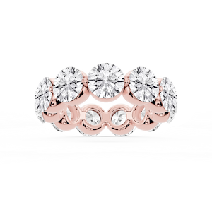 Zora Round Lab Grown Diamond Single Shared Prong Eternity Band