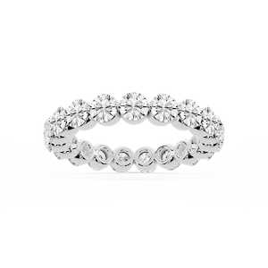 Zora Round Lab Grown Diamond Single Shared Prong Eternity Band