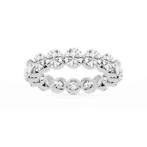 Zora Round Lab Grown Diamond Single Shared Prong Eternity Band