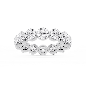 Zora Round Lab Grown Diamond Single Shared Prong Eternity Band