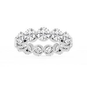 Zora Round Lab Grown Diamond Single Shared Prong Eternity Band