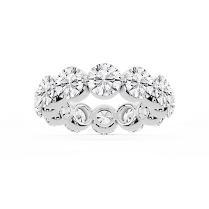 Zora Round Lab Grown Diamond Single Shared Prong Eternity Band
