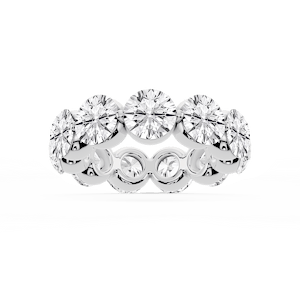 Zora Round Lab Grown Diamond Single Shared Prong Eternity Band